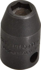 Proto - 3/8" Drive 5/16" Standard Magnetic Impact Socket - 6 Points, 1-3/32" OAL - Eagle Tool & Supply