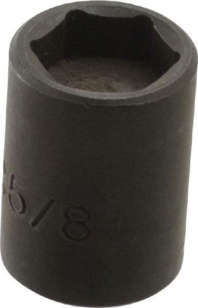 Proto - 3/8" Drive 5/8" Standard Magnetic Impact Socket - 6 Points, 1-7/32" OAL - Eagle Tool & Supply