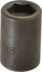 Proto - 1/2" Drive 5/8" Standard Magnetic Impact Socket - 6 Points, 1-1/2" OAL - Eagle Tool & Supply