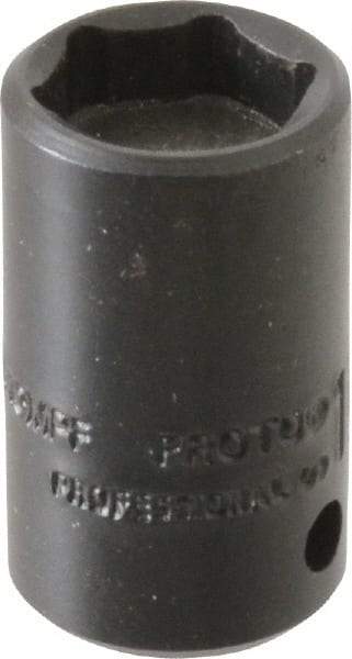 Proto - 1/4" Drive, Power Socket - 6 Points, 15/16" OAL - Eagle Tool & Supply