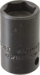 Proto - 1/4" Drive, Power Socket - 6 Points, 15/16" OAL - Eagle Tool & Supply