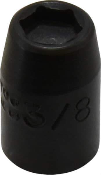Proto - 3/8" Drive, 3/8" Socket, Power Socket - 6 Points, 1-3/32" OAL - Eagle Tool & Supply