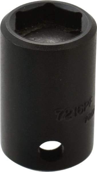 Proto - 3/8" Drive, 1/2" Socket, Power Socket - 6 Points, 1-3/16" OAL - Eagle Tool & Supply