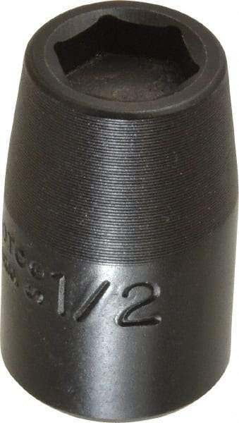 Proto - 1/2" Drive 1/2" Standard Magnetic Impact Socket - 6 Points, 1-1/2" OAL - Eagle Tool & Supply