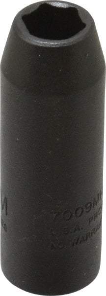 Proto - 3/8" Drive 9mm Deep Thin Wall Impact Socket - 6 Points, 2" OAL - Eagle Tool & Supply