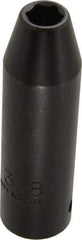 Proto - 1/2" Drive 3/8" Deep Thin Wall Impact Socket - 6 Points, 3-1/4" OAL - Eagle Tool & Supply