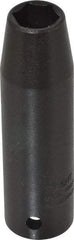 Proto - 1/2" Drive 1/2" Deep Thin Wall Impact Socket - 6 Points, 3-1/4" OAL - Eagle Tool & Supply