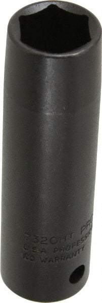 Proto - 1/2" Drive 5/8" Deep Thin Wall Impact Socket - 6 Points, 3-1/4" OAL - Eagle Tool & Supply