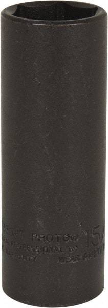 Proto - 1/2" Drive 15/16" Deep Thin Wall Impact Socket - 6 Points, 3-1/2" OAL - Eagle Tool & Supply