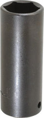 Proto - 1/2" Drive 1" Deep Thin Wall Impact Socket - 6 Points, 3-1/2" OAL - Eagle Tool & Supply