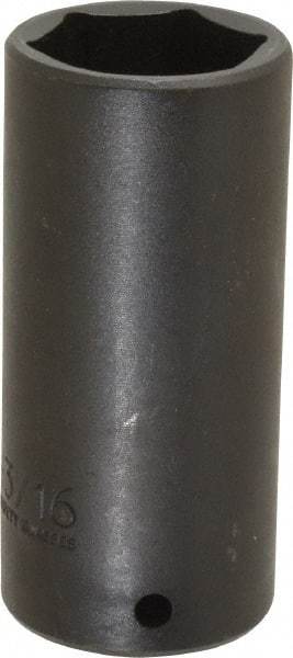 Proto - 1/2" Drive 1-3/16" Deep Thin Wall Impact Socket - 6 Points, 3-1/2" OAL - Eagle Tool & Supply