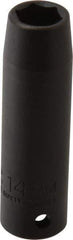 Proto - 1/2" Drive 14mm Deep Thin Wall Impact Socket - 6 Points, 3-1/4" OAL - Eagle Tool & Supply