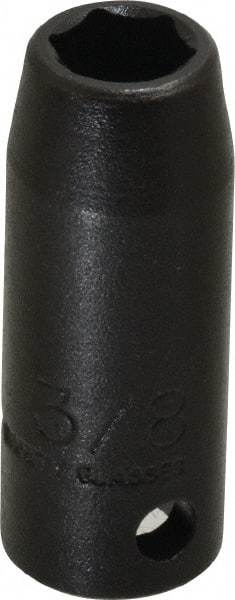 Proto - 3/8" Drive 3/8" Deep Thin Wall Impact Socket - 6 Points, 1-3/4" OAL - Eagle Tool & Supply