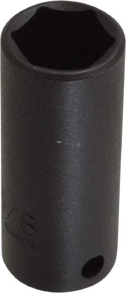 Proto - 3/8" Drive 5/8" Deep Thin Wall Impact Socket - 6 Points, 2-1/8" OAL - Eagle Tool & Supply