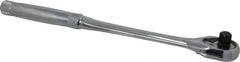 Proto - 3/8" Drive Pear Head Ratchet - Chrome Finish, 11" OAL, 45 Gear Teeth, Long Full Polished Handle, Standard Head - Eagle Tool & Supply