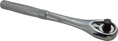 Proto - 1/2" Drive Pear Head Ratchet - Chrome Finish, 10-1/2" OAL, 45 Gear Teeth, Standard Full Polish Handle, Standard Head - Eagle Tool & Supply