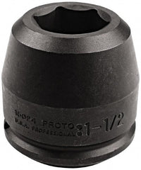 Proto - 1-1/2" Drive 1-9/16" Standard Impact Socket - 6 Points, 5-3/4" OAL - Eagle Tool & Supply