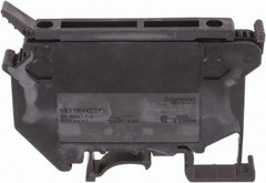 Schneider Electric - 1 Pole, 500 Volt, 6.3 Amp, -40 to 266°F, DIN Rail Mount, Polyamide Fused Terminal Block - 3 Contacts, 26 to 10 AWG Compatibility, 56-1/2mm High - Eagle Tool & Supply