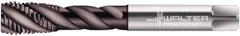 Walter-Prototyp - 5/8-18 UNF 4 Flute 2B Modified Bottoming Spiral Flute Tap - Powdered Metal, Hardlube Finish, 100mm OAL, Right Hand Flute, Right Hand Thread, Series AEP2356302 - Eagle Tool & Supply