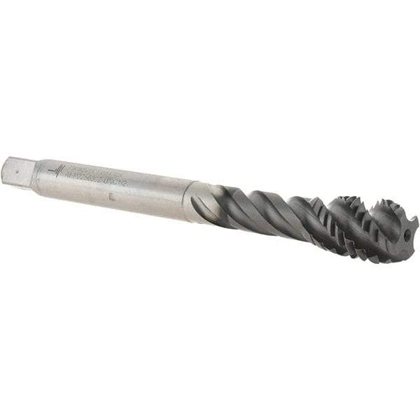 Value Collection - 1/2-13 UNC 4 Flute 2B Modified Bottoming Spiral Flute Tap - Powdered Metal, Hardlube Finish, 110.01mm OAL, Right Hand Flute, Right Hand Thread, Series AEP2256302 - Eagle Tool & Supply