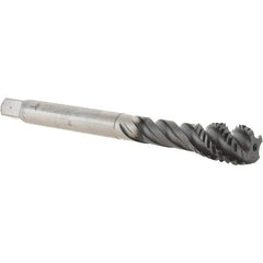 Value Collection - 1/2-13 UNC 4 Flute 2B Modified Bottoming Spiral Flute Tap - Powdered Metal, Hardlube Finish, 110.01mm OAL, Right Hand Flute, Right Hand Thread, Series AEP2256302 - Eagle Tool & Supply