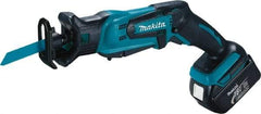 Makita - 18V, 0 to 3,000 SPM, Cordless Reciprocating Saw - 1/2" Stroke Length, 16" Saw Length, 2 Lithium-Ion Batteries Included - Eagle Tool & Supply