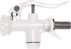 SANI-LAV - 3/4" Pipe, Insulated, Grade 5 Plastic Adjustable Spray Pattern Nozzle - White, 3/4" Hose Barb Connection, 12 Gal per min at 100 psi, 3/4 GHT, 3/4" Orifice Diam, For Use With Water - Eagle Tool & Supply