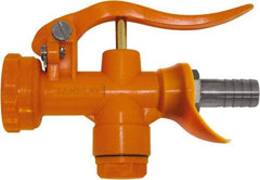 SANI-LAV - 3/4" Pipe, Insulated, Grade 5 Plastic Adjustable Spray Pattern Nozzle - Safety Orange, 3/4" Hose Barb Connection, 12 Gal per min at 100 psi, 3/4 GHT, 3/4" Orifice Diam, For Use With Water - Eagle Tool & Supply