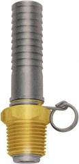 SANI-LAV - 3/4 GHT Thread Hose Barb x Male Swivel GHT Connector - 3/4" ID Hose x 0.8" OD Hose, Brass - Eagle Tool & Supply