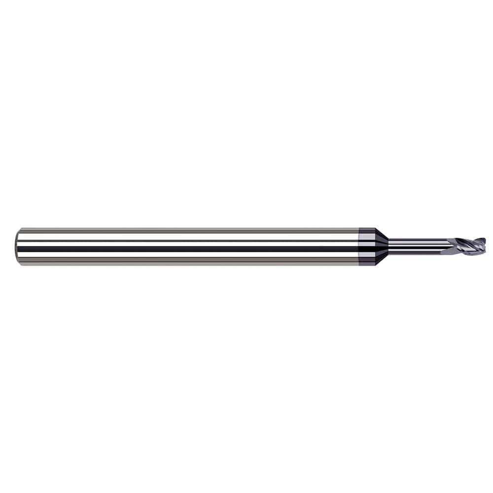 Harvey Tool - 0.5mm Diam 3 Flute Solid Carbide 0.1mm Corner Radius - Exact Industrial Supply