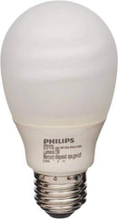 Philips - 14 Watt Fluorescent Residential/Office Medium Screw Lamp - 2,700°K Color Temp, 800 Lumens, 120 Volts, Twister, 8,000 hr Avg Life - Eagle Tool & Supply