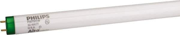 Philips - 30 Watt Fluorescent Tubular Medium Bi-Pin Lamp - 4,100°K Color Temp, 2,200 Lumens, T8, 7,500 hr Avg Life - Eagle Tool & Supply