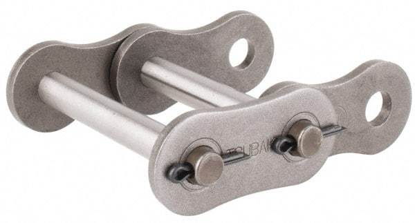 U.S. Tsubaki - 1-1/4" Pitch, ANSI 100-2, Cottered Roller Chain Connecting Link - For Use with Double Strand Chain - Eagle Tool & Supply