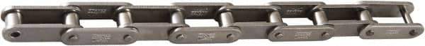 U.S. Tsubaki - 1/2" Pitch, ANSI C2040, Double Pitch Roller Chain - Chain No. 40SS, 99 Lb. Capacity, 10 Ft. Long, 5/16" Roller Diam, 5/16" Roller Width - Eagle Tool & Supply