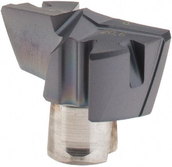 Iscar - Series FCP, 20.6mm Diam Grade IC908 Replaceable Drill Tip - Carbide, TiAlN/TiN Finish, 20 Seat Size - Eagle Tool & Supply