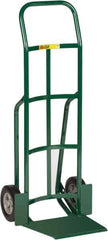 Little Giant - 800 Lb Capacity 49" OAH Hand Truck - 13-1/2 x 16" Base Plate, Dual Handle, Steel, Solid Rubber Wheels - Eagle Tool & Supply