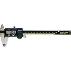 Mitutoyo - 0 to 6" Range 0.01mm Resolution, Electronic Caliper - Steel with 40mm Steel Jaws, 0.001" Accuracy, SPC Output - Eagle Tool & Supply