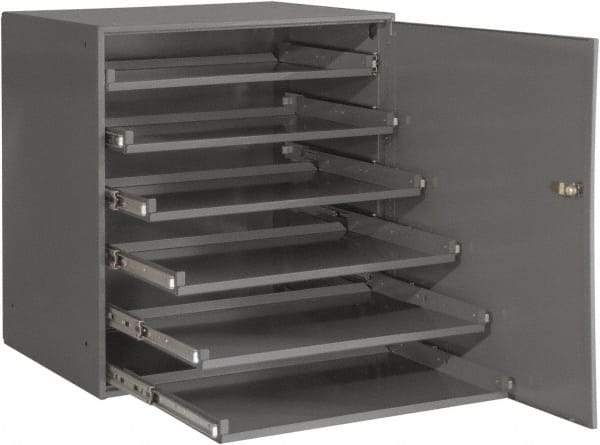 Durham - 6 Drawer, Small Parts Slide Rack Cabinet - 22" Deep x 23" Wide x 17" High - Eagle Tool & Supply