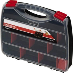Quantum Storage - 13" Wide x 2" High x 10" Deep, Small Parts Organizer - Polypropylene Frame, 22 Compartments - Eagle Tool & Supply