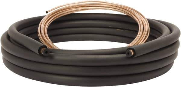 Mueller Industries - 35' Long, LL - 1/4, SL - 1/2" OD, Copper Refrigeration Tube - LL - .030, SL - .032" Wall Thickness, 9.03 Lb per Coil - Eagle Tool & Supply