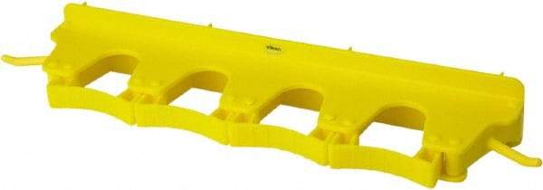 Vikan - 22 Lb Capacity, 3-5/32" Projection, Polypropylene/Rubber Wall Strip Organizer - 15-1/2" OAL - Eagle Tool & Supply