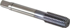 Balax - M12x1.75 Metric Coarse 6H D12 Thread Limit Bottoming Thread Forming Tap - Powdered Metal High Speed Steel, TiCN Finish, 3-3/8" OAL, 1" Thread Length, Right Hand Thread, Series BXSTEEL - Eagle Tool & Supply