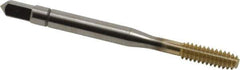 Balax - #10-24 UNC 2B H5 Thread Limit Bottoming Thread Forming Tap - Powdered Metal High Speed Steel, Bal-Plus Finish, 2-3/8" OAL, 0.6" Thread Length, Right Hand Thread, Series BXDIECAST - Eagle Tool & Supply