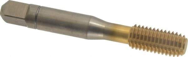 Balax - M10x1.50 Metric Coarse 6H D11 Thread Limit Bottoming Thread Forming Tap - Powdered Metal High Speed Steel, TiN Finish, 2-15/16" OAL, 0.95" Thread Length, Right Hand Thread, Series BXSTAINLESS - Eagle Tool & Supply