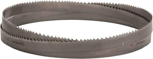 Lenox - 2 to 3 TPI, 15' Long x 1-1/2" Wide x 0.05" Thick, Welded Band Saw Blade - Bi-Metal, Toothed Edge, Raker Tooth Set, Flexible Back, Contour Cutting - Eagle Tool & Supply