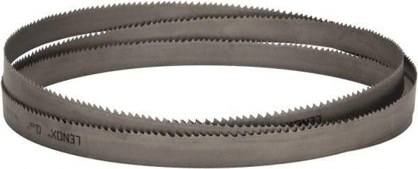 Lenox - 3 to 4 TPI, 13' 6" Long x 1-1/4" Wide x 0.042" Thick, Welded Band Saw Blade - Bi-Metal, Toothed Edge, Raker Tooth Set, Flexible Back, Contour Cutting - Eagle Tool & Supply