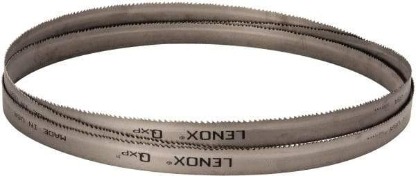 Lenox - 5 to 8 TPI, 12' 10" Long x 1" Wide x 0.035" Thick, Welded Band Saw Blade - Bi-Metal, Toothed Edge, Raker Tooth Set, Flexible Back, Contour Cutting - Eagle Tool & Supply