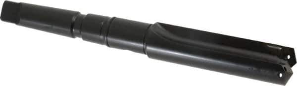 Allied Machine and Engineering - Series 2.5, 1-3/16 to 1-3/8" Diam, 3MT Taper Shank, Straight Flute Spade Drill - 3-3/8" Max Depth, 6-15/64" Body Length, 9-25/32" OAL, Short Length, Through Coolant - Eagle Tool & Supply