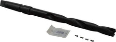 Allied Machine and Engineering - Series 1, 13/16" Max Diam, 3MT Taper Shank, Helical Flute Spade Drill - 6-1/2" Max Depth, 9-47/64" Body Length, 13-7/32" OAL, Extended Length, Through Coolant - Eagle Tool & Supply