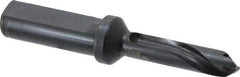 Allied Machine and Engineering - Series 13, 13 to 13.99mm Diam, 3/4" Diam Straight Shank with Flange, Straight Flute Spade Drill - 1-41/64" Max Depth, 2-47/64" Body Length, 4-49/64" OAL, Standard Length, Through Coolant - Eagle Tool & Supply